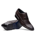 Sapato Masculino Social Fascar Derby Preto Em Couro