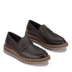Mocassim Masculino Casual Fascar Marrom em Couro