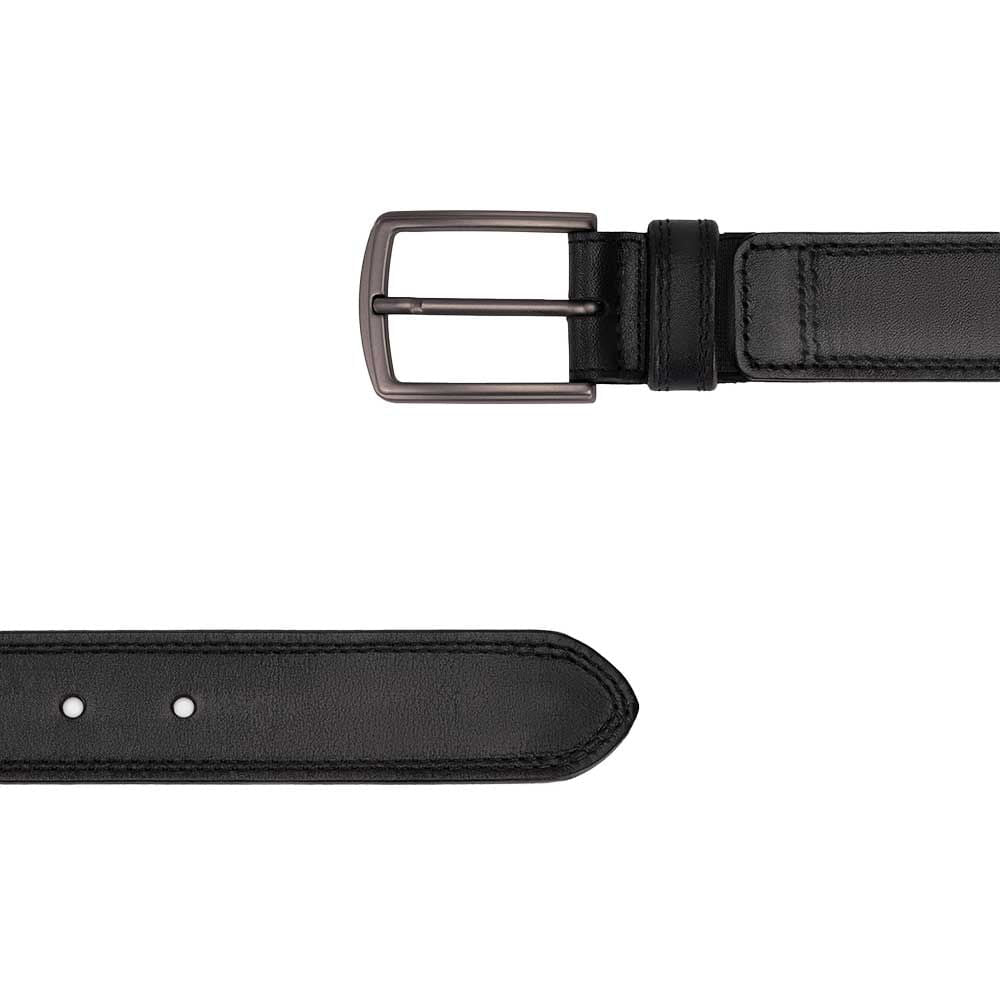Cinto Masculino Casual Fascar Preto em Couro