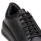 Tênis Masculino Casual Fascar Izi Preto Em Couro