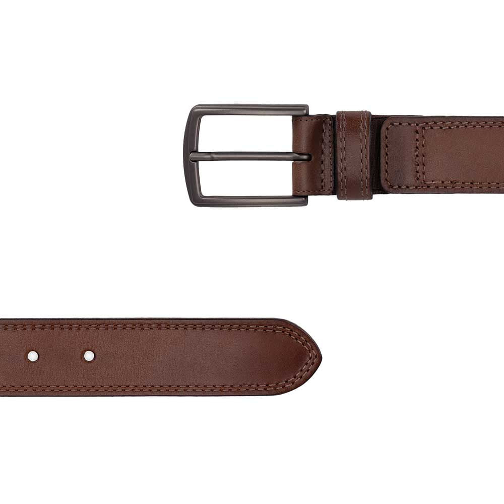 Cinto Masculino Casual Fascar Marrom Claro em Couro