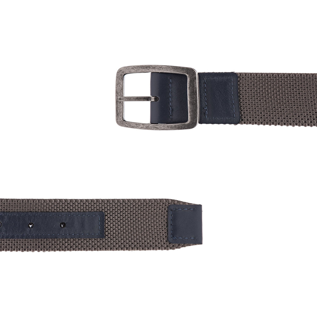 Cinto Masculino Casual Fascar Dupla Face Cinza Em Lona Flexível