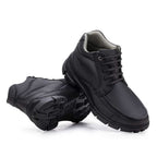 Bota Masculina Casual Fascar Preta Em Couro