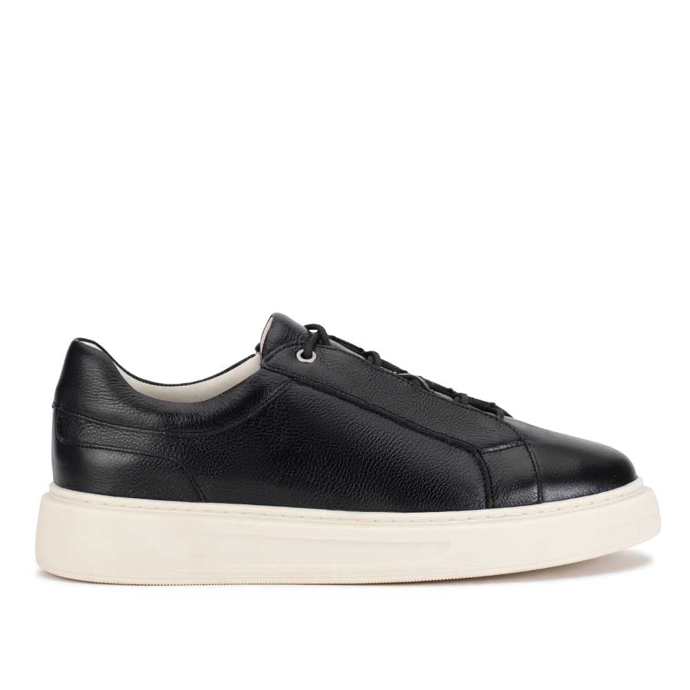 Tênis Masculino Casual Fascar Preto em Couro
