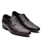 Sapato Masculino Social Fascar Airtech Derby Marrom Em Couro