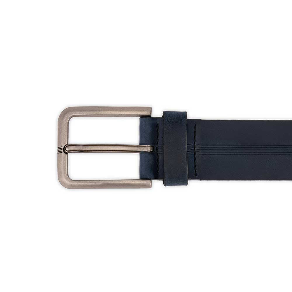 Cinto Masculino Casual Fascar Azul- Marinho em Couro