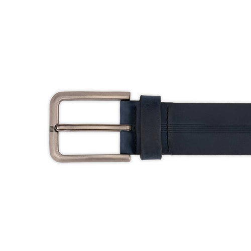 Cinto Masculino Casual Fascar Azul- Marinho em Couro